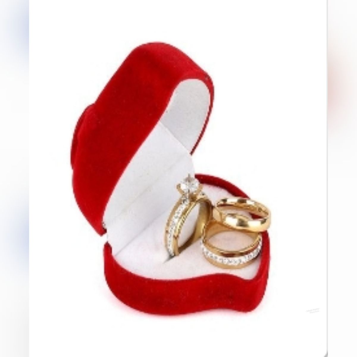 G5 Goldplated Wedding Ring Set(3pieces Set For Couple)