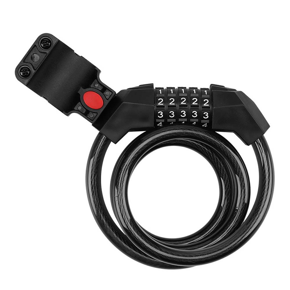 Bicycle Five Digit Code Transparent Lock Riding Equipment
