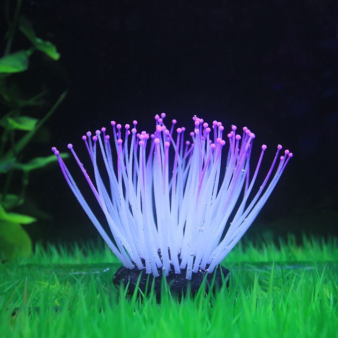 Artificial Silicone Sea Anemone With Glowing Effect For