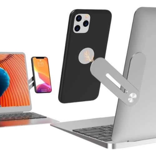 Magnetic Laptop Phone Holder