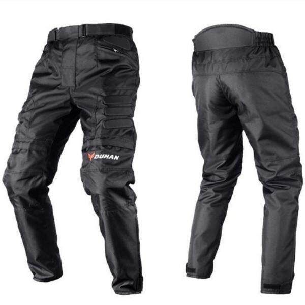 Men Racing Riding Trousers Pants With Knee Pad For DUHAN DK-02 Black M