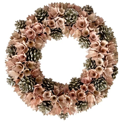 House And Garden Non-lit Mixed Pine Artificial Wreath - 24