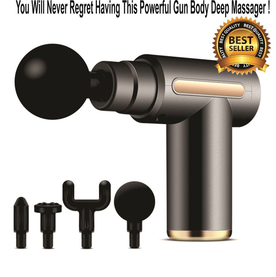 BEST RUGGED BUILT Gym Fitness Muscle Massage Gun Deep Tissue Massager Therapy Gun Body  Massager