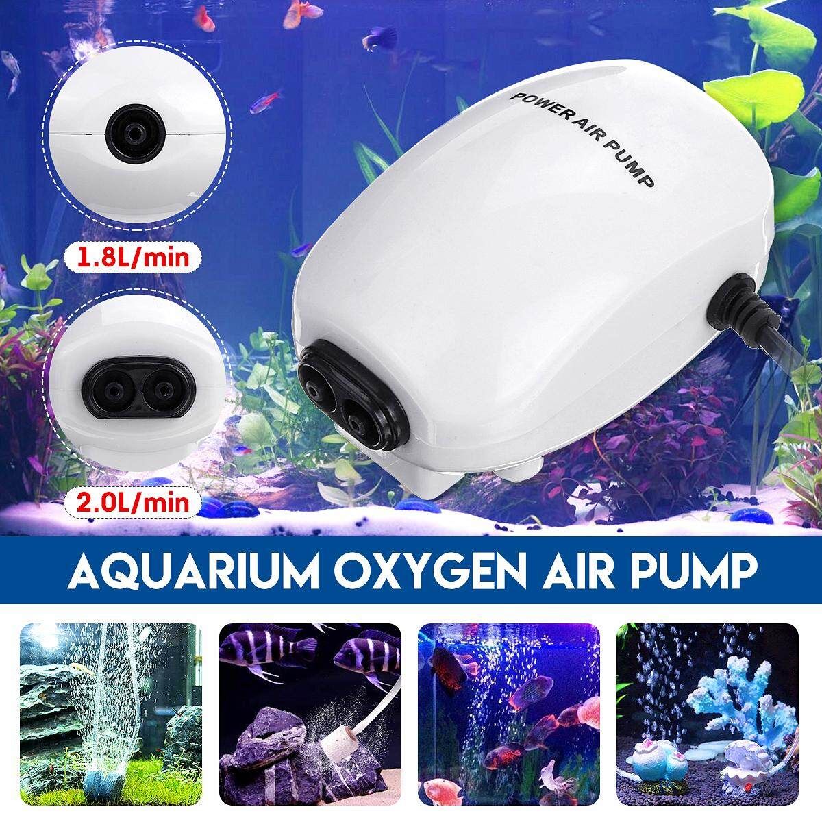 Aquarium Air Pump Fish Tank Oxygen Air Pump Silent Fish Aquatic Supplies