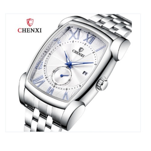 Chenxi Men's Business Chain Wristwatch - Silver Shell