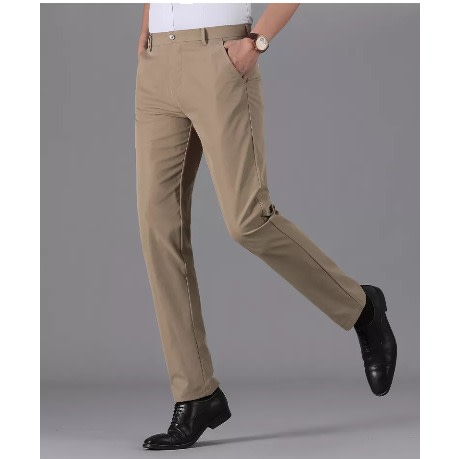 Brown Cotton Chinos Pant