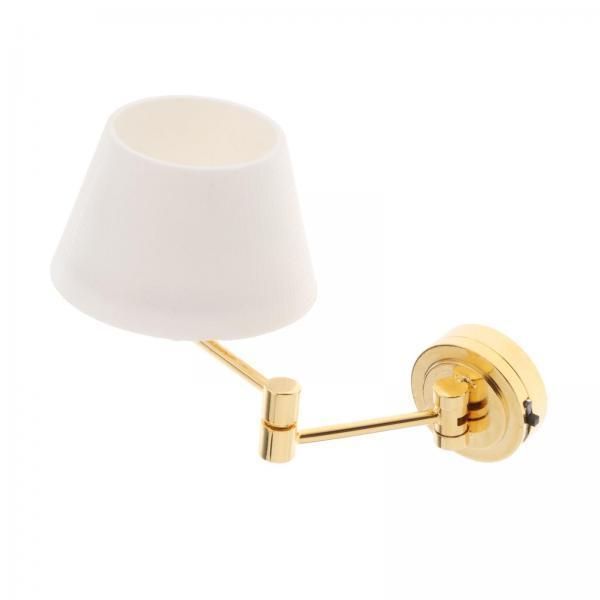 2x Dollhouse Wall Light Miniature Table Lamp Home Decor