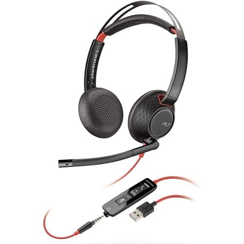 Poly Blackwire 5220 Usb-a Wired Headset For Calls & Meetings