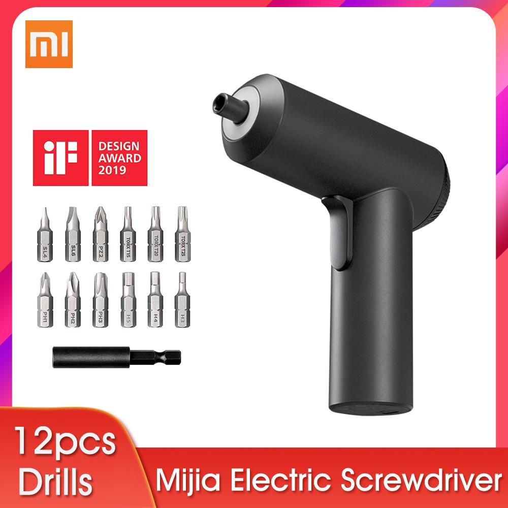 Xiaomi Mijia Electric Screwdriver 3.6V 2000mah Battery Patent Cordless Design 5N.M Torque 12PC S2 Bits PH H SL