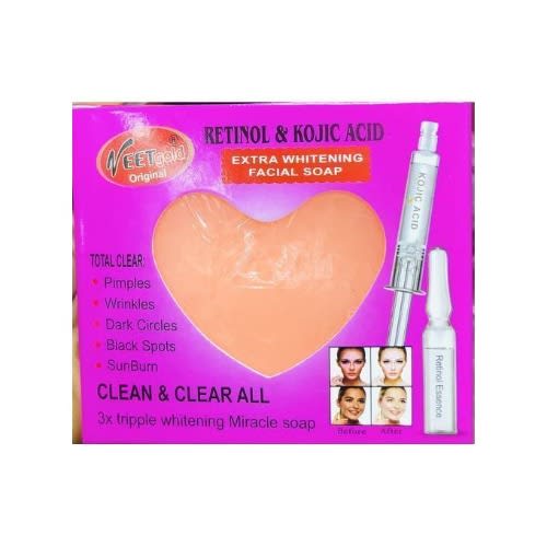 Veet Gold Retinol & Kojic Acid Extra Whitening Facial Soap - 3Pcs