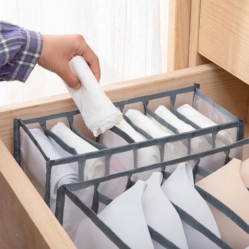 Foldable Panties Bra Drawer Storage Gray 7 Gripes
