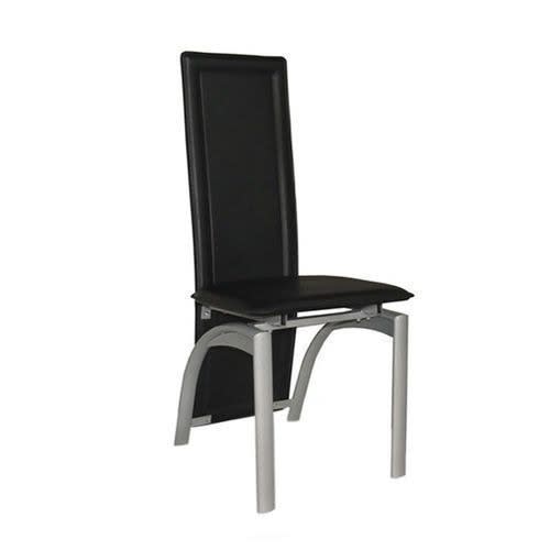 Leather Dining Chair - Black