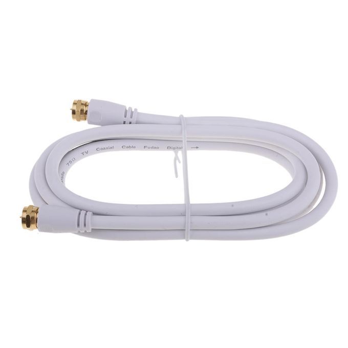 TV F Coaxial Cable Flylead  Male To Male RF  Antenna