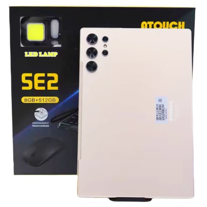 SE2 Android Tablet with Keyboard - 10.1" - 512GB ROM - 8GB RAM - 5G Dual SIM - 10000mAh - Gold