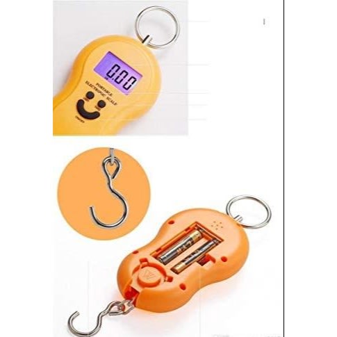 40kg Portable Electronic Digital Luggage Scale - Orange