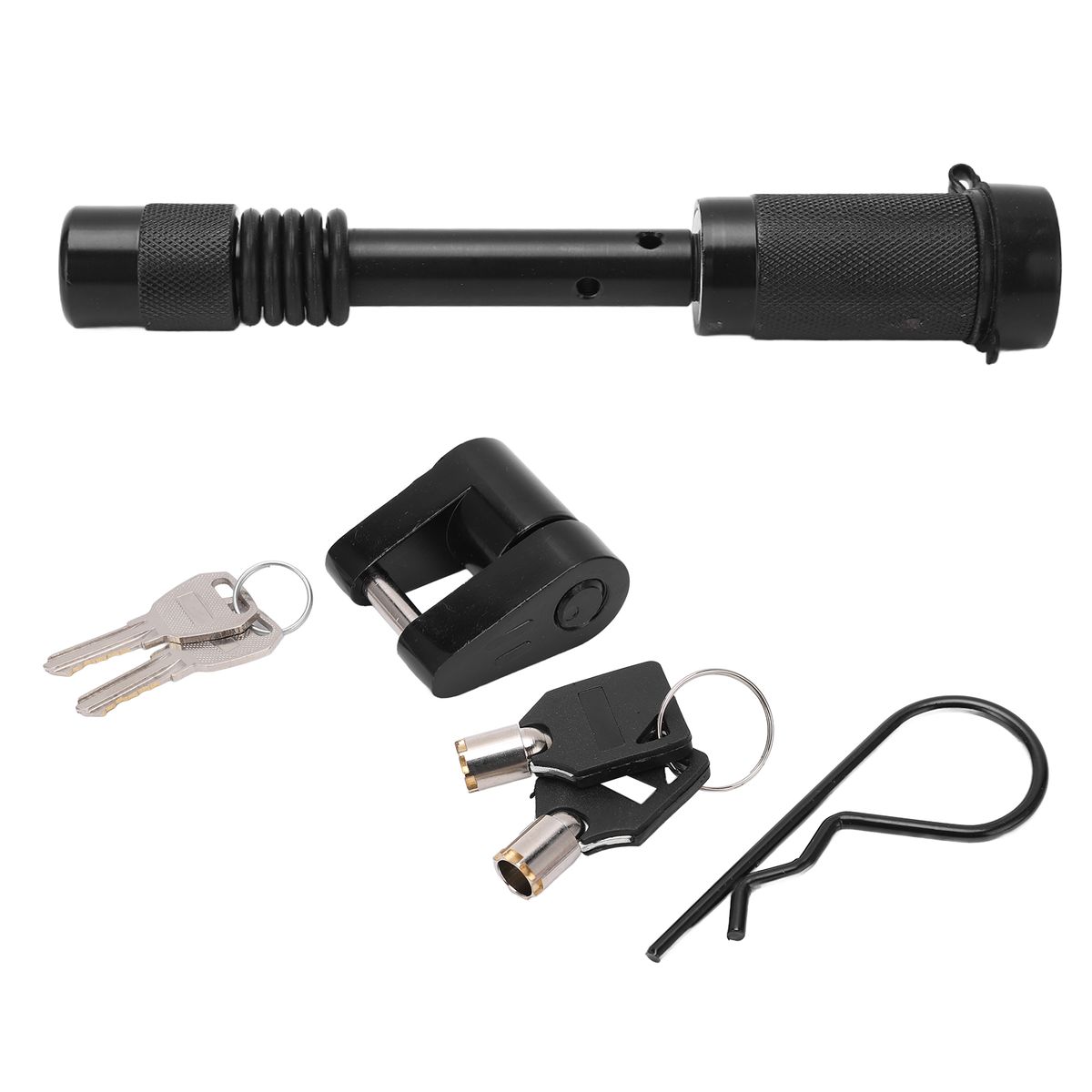 Trailer Hitch Lock With 1/4in Coupler Lock Zinc Alloy