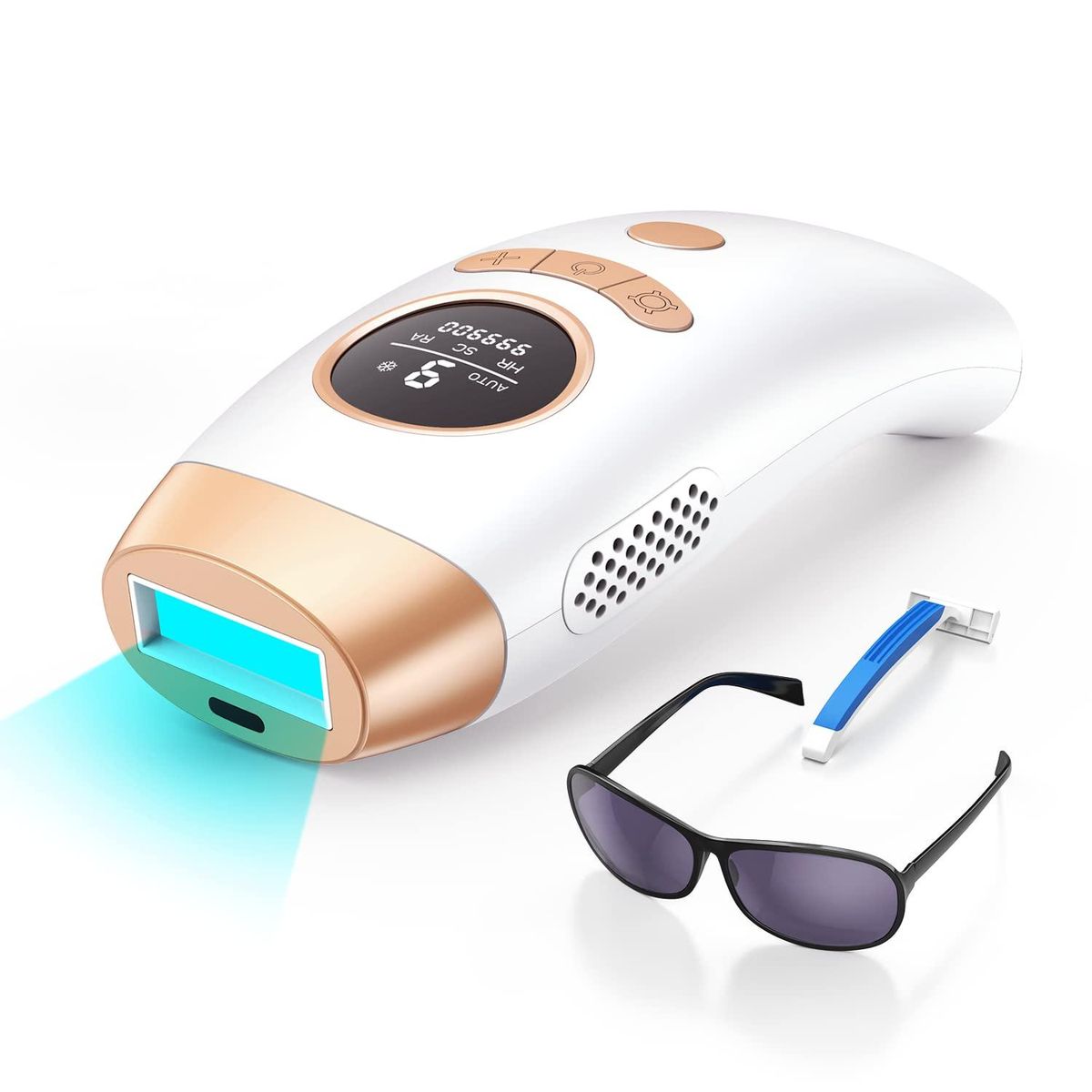 Laser Permanent Hair Removal for Women and Men, 999900 Flashes UPGRADED At-Home Hair Removal Device for Facial Legs Arms Whole Body Use