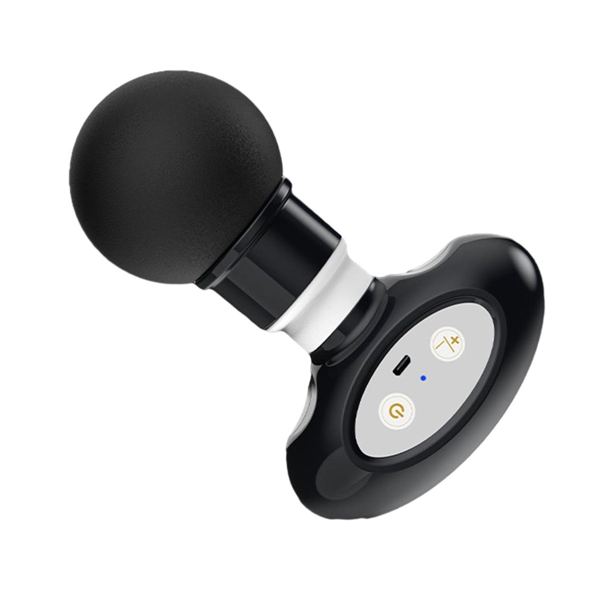 Portable Handheld Massager Wireless Handheld Mini Massager for Tissue Black