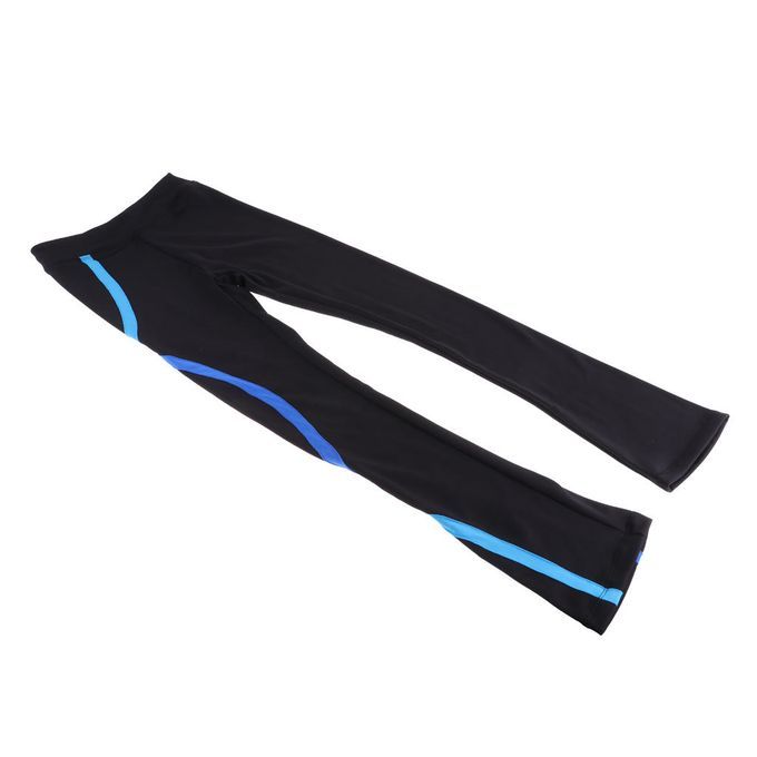 Ice Skating Pants Practicing Training Leggings Black Tights Blue 150