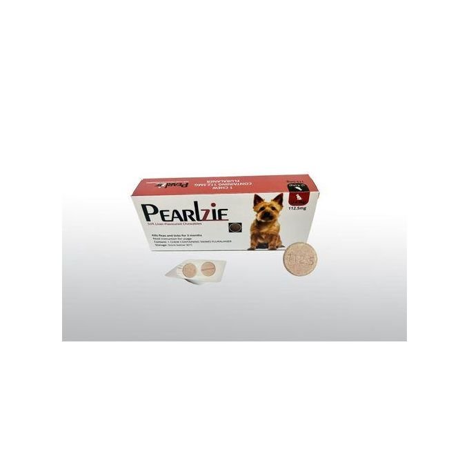 PEARLZIE Fluralaner Chewable Flea & Tick Tablets 112.5mg 2-4.5kg Toy