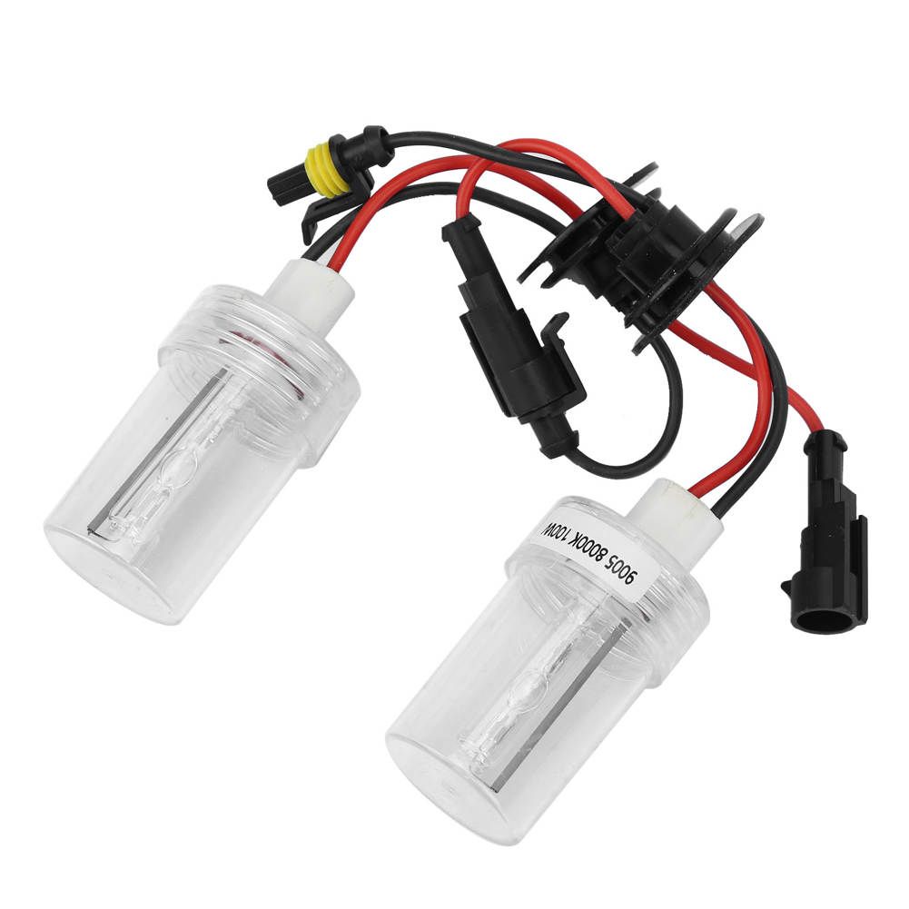 Pair 9005 HID Xenon Bulb For Auto Headlight 100W 8000K
