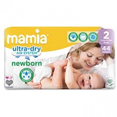 UK Newborn Diaper Size 2 , 3-6kg, (44 Counts)
