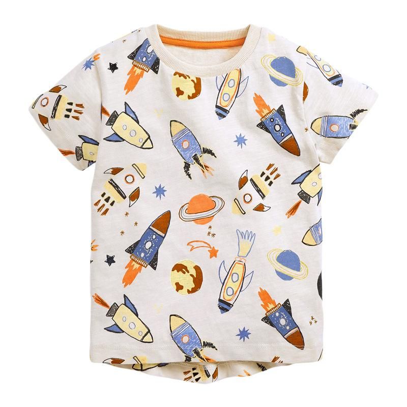 2023 summer new children's clothing shirt European and American children's clothin