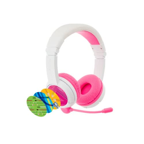 Buddyphones Safe Audio School Headphones For Kids - Pink