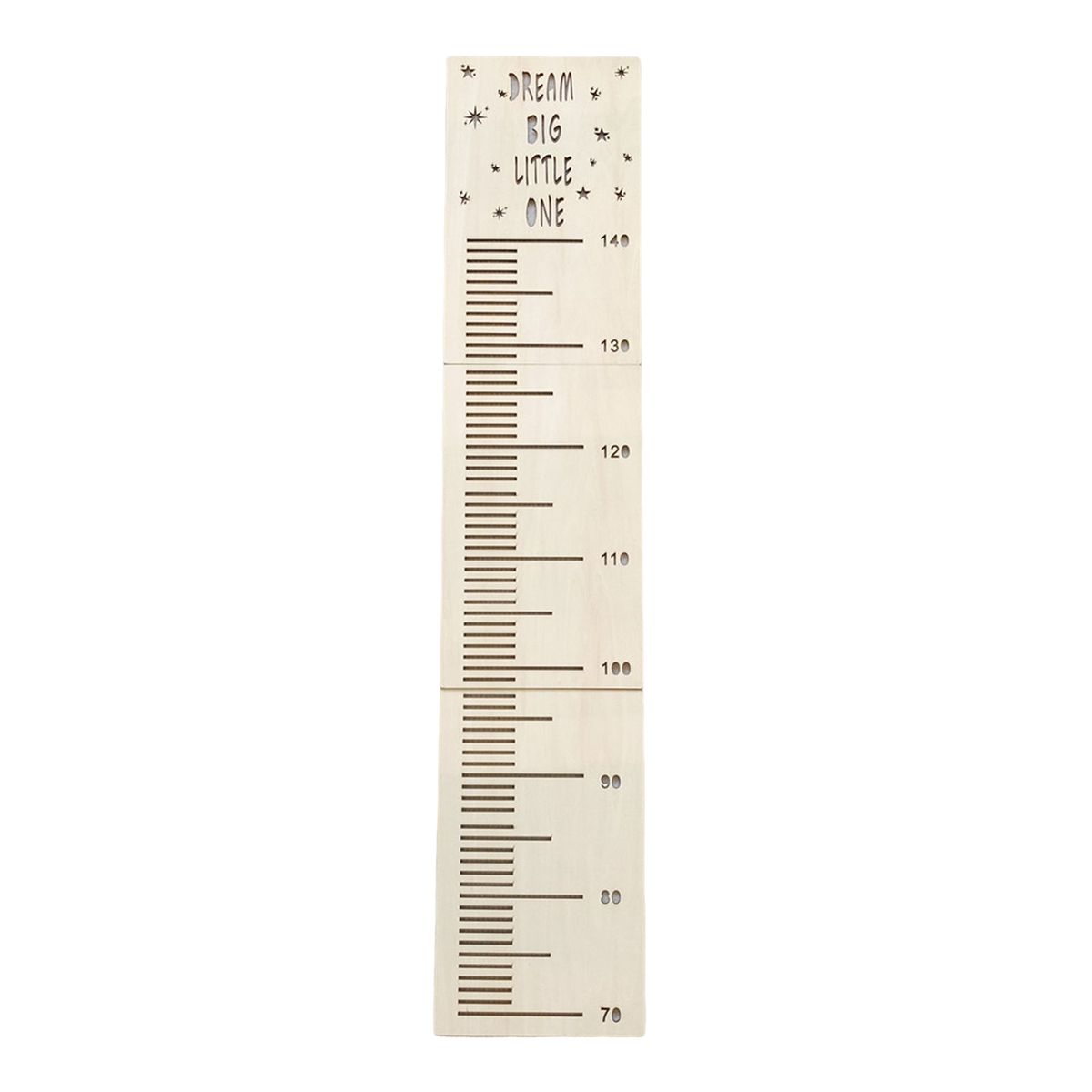 Measurement Ruler Simple Assemble Growth Height Chart Wooden Color