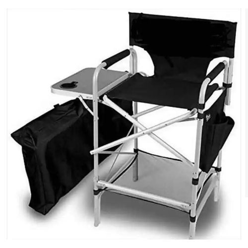 Professional Single Tray Make-Up Chair -With Bag & Brush Cup