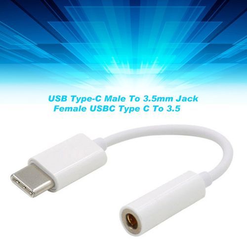 Type-C Male To 3.5mm Jack Female Audio Headphone Jack Adapter