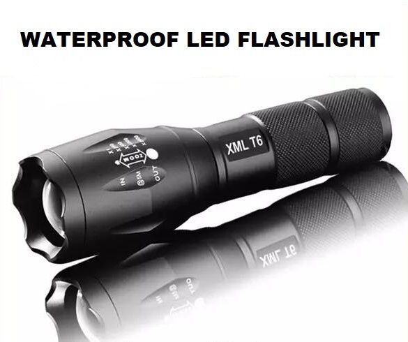 Security Tactical Rechargeable LED Flashlight - Waterproof