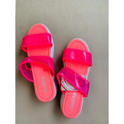 Women&rsquo;s Wedge Slippers - Pink