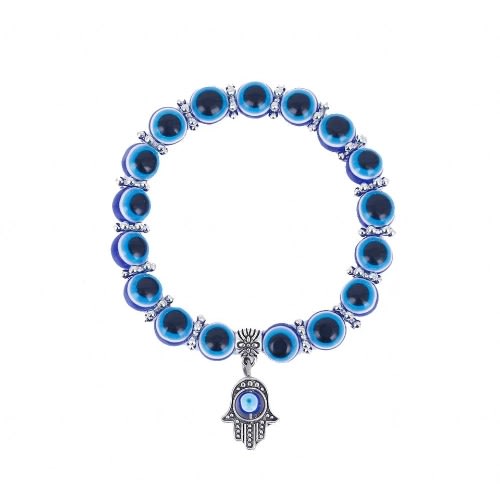 Hamsa Hand Bracelet - Blue