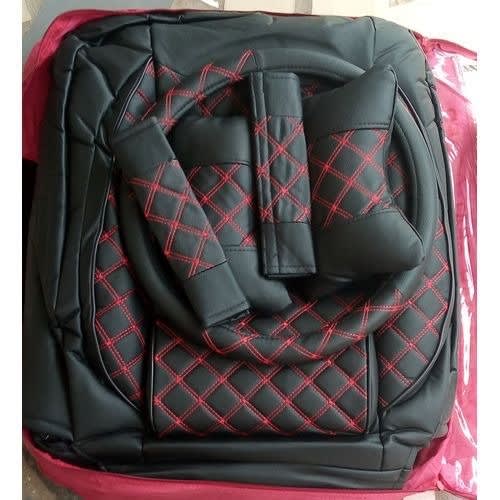 Universal Five 5 Seater Car Seat Cover With Steering Cover