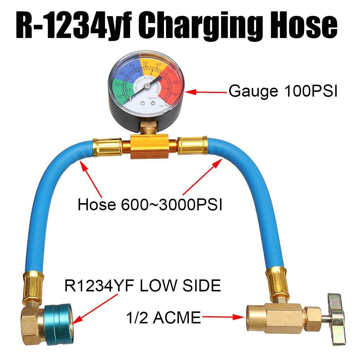 R-1234yf Do-It-Yourself Charging Hose And Can Taper W/ Hose Length 30 Cm