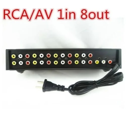Av Audio Video Splitter 8 Ways