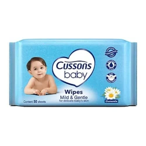 Cussons Baby Wipes - Mild & Gentle - 50 sheets