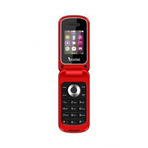V9 - 1.77" Color Display Flip Phone - 1000mah - Red