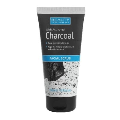 Beauty Formulas Activated Charcoal Facial Scrub - 150ml