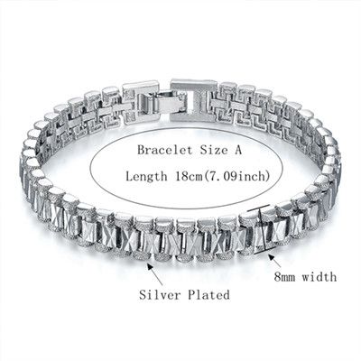 Mens Hand Chain Lets Male Wholesale Bijoux Gold/Silver Color Chain Link