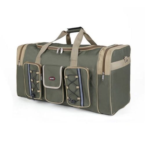 Multipurpose Foldable Trolley Travelling Bag - Large Capacity Duffel Bag-green