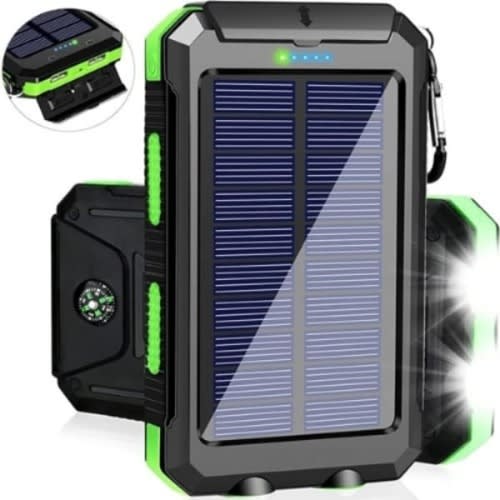 Solar Power Bank And Dual Usb Battery Charger -10000mAh