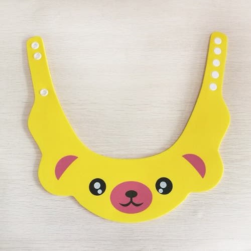 Puppy Carton Adjustable Shower Cap - Yellow