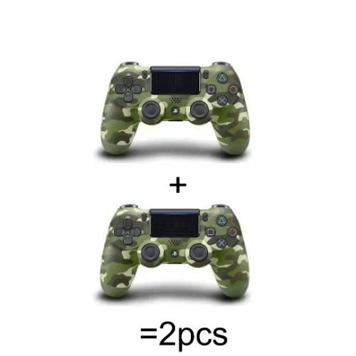 Ps4 Gamepad Controller With Touchpad Lightbar - Green Camo -2pcs