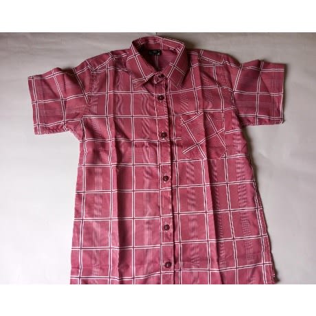 Boy's  Short Sleeve Shirt -peach