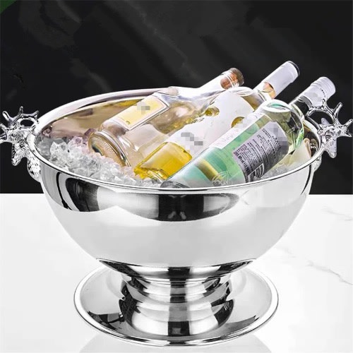 Stainless Steel Wine Bucket - Silver