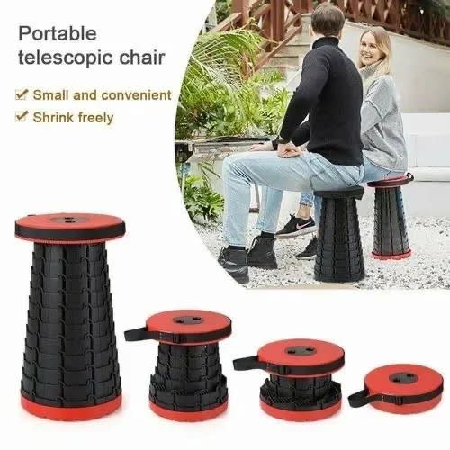 Foldable And Retractable Stool