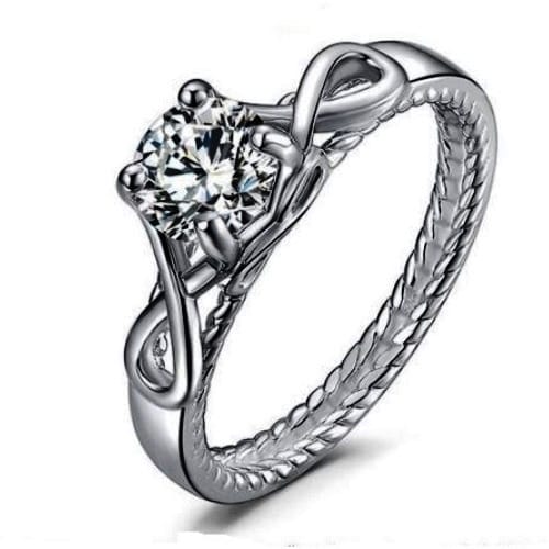 Infinity Cz Non Fade 925 Engagement Ring