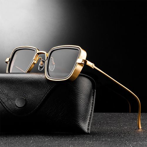 Men Sunglasses Retro Thick Frame Men Sunglasses Square Design Classic Sunglasses